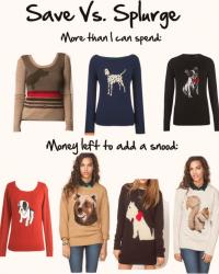 Save Vs. Spluge: Animal Embellished Sweaters