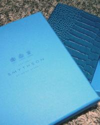 {new in} Smythson - Prussian Blue