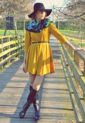 Mustard dress