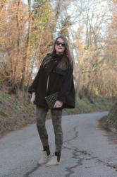 Cape, Camouflage and Chelsea Boots