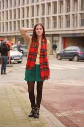 Shimmery Teal Leopard Skater Skirt