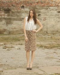 leopard skirt 4 ways {part 1}.