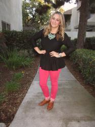 Peplum + Pink