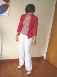 Braving white pants