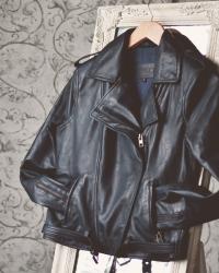 VIPARO biker leather jacket