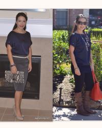 Closet Remix: Navy Top