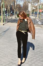 PANTALON BAGGY TERCIOPELO Y BIKER