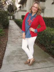 Mixed Prints + Red, White, & Blue