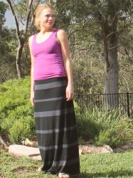 Simple Stretchy Maxi Skirt