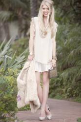 Bonita: Cream Silks and Sequined Studs