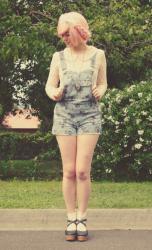 Floral Overalls, Free People and Fairy Floss