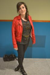 Look of the day: Red, Skull & Cross