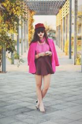 colorblocking in pink