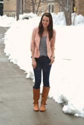 pink blazer 4 ways {part 1}.