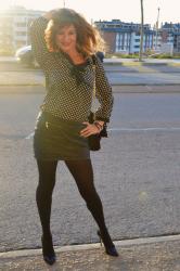 SORTEO CAMISA DE LUNARES & FALDA CUERO ACOLCHADA BY ZARA