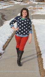 Polka Dot Sweater, One Final Hurrah Before Spring