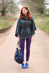 A Fabulous Belted Charcoal Cape