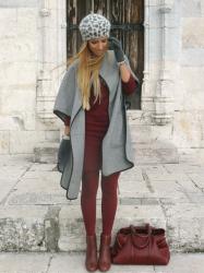 BURGUNDY & GREY