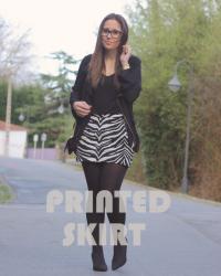 PRINTED SKIRT 