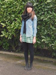 JUPE + CHEMISE EN JEAN