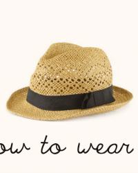 How To Wear It: Straw hat