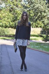 Animal print skirt