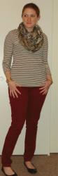 5 Ways: Dark Red Pants