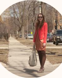 dotty, her favorite dress, and a bright jacket