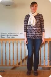 OOTD/Review: J. Crew Merino Tippi Sweater in Tipsy Parsons Print.