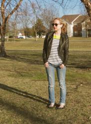 Get Inspired: Jeans, Leather, & Stripes