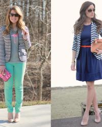 Striped Blazer Two Ways