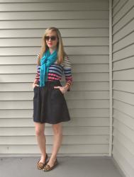 Colorful stripes…with Leopard!
