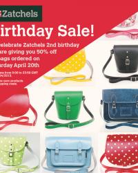 Zatchels 50% OFF EVERYTHING FLASH SALE 