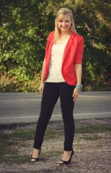 coral blazer