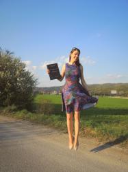 purple-green-pink dress and my thesis