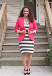 Favorite Black & White Stripe Dress