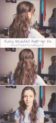 Hair Tutorial: Easy Braided Half-Up Do