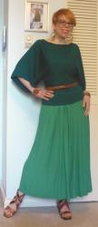 Way Too Much Fun With Culottes - Teal, Emerald and Gold (and a First Wear of Fluevogs)