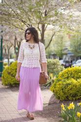 Lace + Pleats