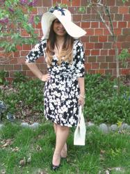 *black & white kentucky derby party outfit*