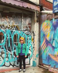 The First Few Days of Charlie's Visit: Galleries, and Lots of Graffiti