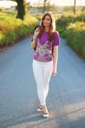 Bed Hair, A Flower Crown, White & Magenta