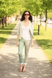 Spring Dressing in Mother of Pearl Skinnies