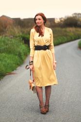 Vintage Week: How To Style Vintage Part Two | 1970s Yellow Wrap Dress