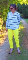 Yellow Pants and Blue Stripes