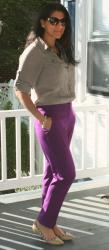 Purple and Khaki