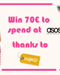 Win 70€ to spend at Asos thanks to Wantr