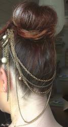 Bijou de cheveux fait maison