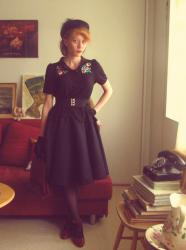 Elegance ... SEWING : Black circle skirt for the Rockabilly Heavyweight Tournament