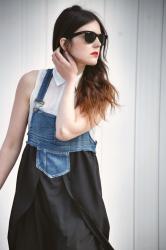 Dungaree Dress-Denim